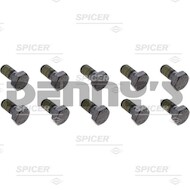 Dana Spicer 703034 Jeep JK Ring Gear Bolt for Dana 44 rear .500-20 thread Package of 10 bolts